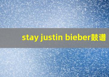 stay justin bieber鼓谱